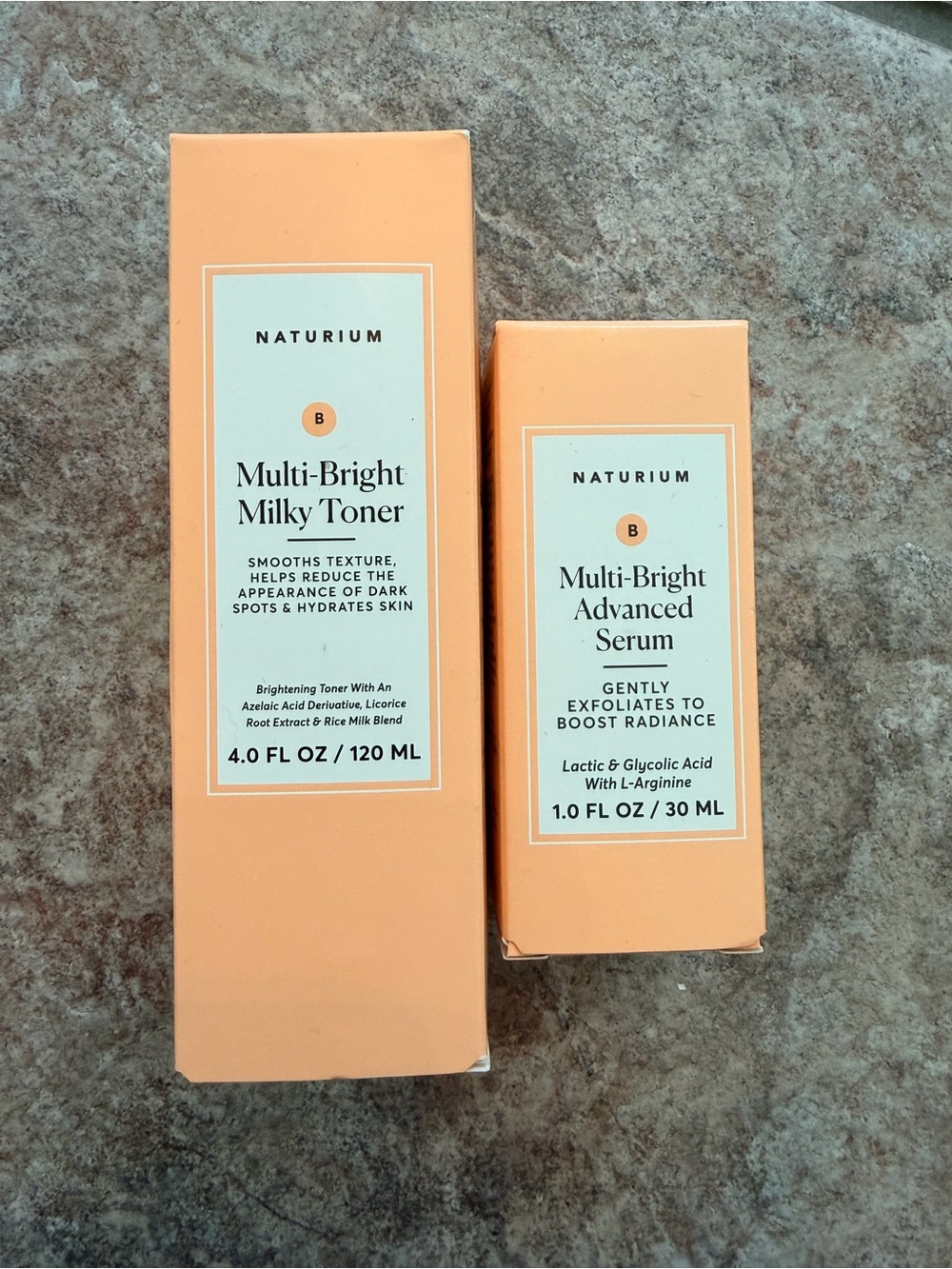 NATURIUM Multi-Bright Milky Toner & Advanced Serum Duo